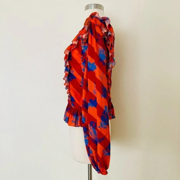 Anthropologie Siddhartha Bansal Ruffled Mansard Blouse Size Medium NWOT - Picture 9 of 15